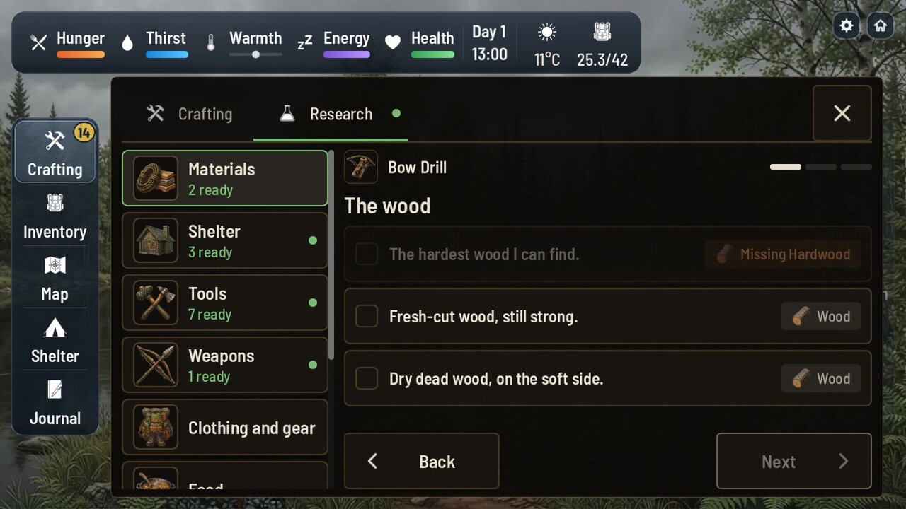 Researching a bow drill: the first question, which wood to use
